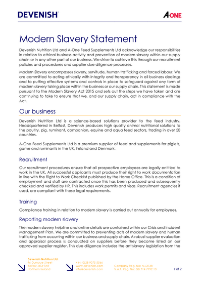 Modern Slavery Statement 2024/25
